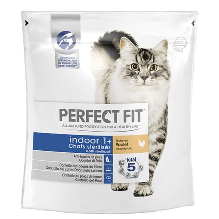 PERFECT FIT Indoor Csirkés száraz macskaeledel 750g