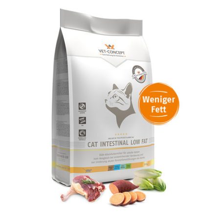 Vet-Concept Cat Intestinal Low Fat diétás száraz macskatáp 400g