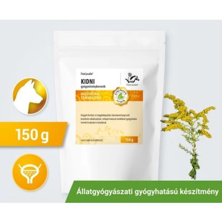 FitoCavallo KIDNI gyógynövénykeverék húgyúti fertőzés és húgykőképződés kiegészítő kezelésére kutyának 150g