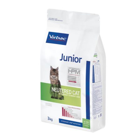 Virbac HPM Junior Neutered Cat száraz eledel 400g