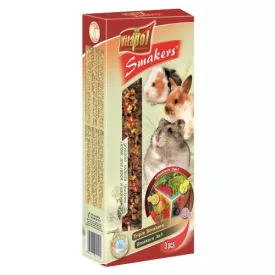  Vitapol Smakers rúd (gyümölcs,zöldség,szentjánoskenyér) - prémium duplarúd - rágcsálók és nyulak részére (135g)