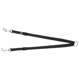   Trixie 201101 Premium Coupler - páros póráz - fekete - (XS-M) 40-70cm/15mm 