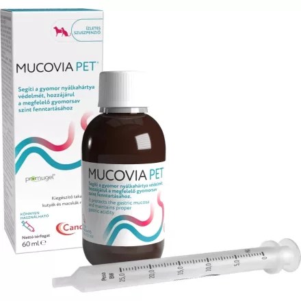 Candioli Mucovia Pet gyomorvédő szuszpenzió kutyáknak és macskáknak 60 ml