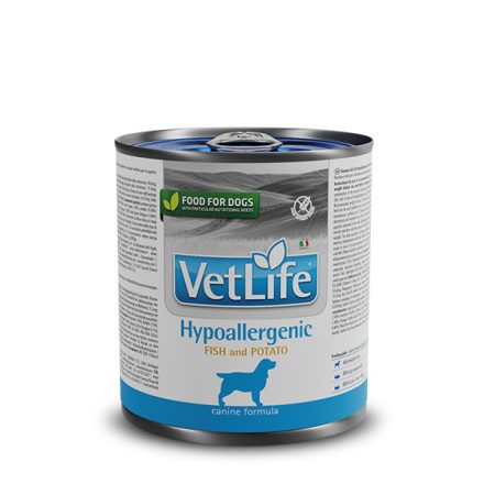 Vet Life Hypoallergenic Fish & Potato konzerv 300g