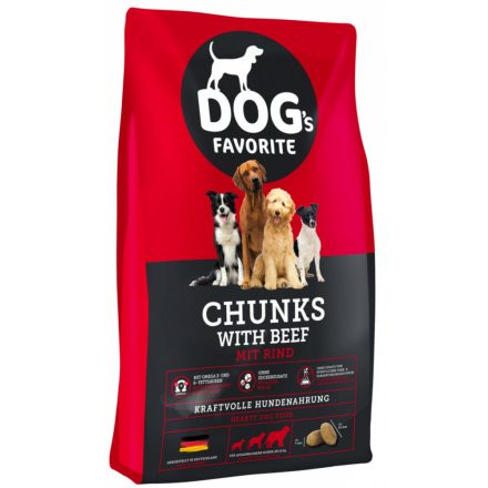 Happy Dog Dogs Favorit CHUNKS-BEEF Kutyatáp 15Kg