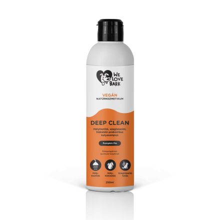 We Love Bark Deep Clean Mélytisztító és hidratáló prebiotikus kutyasampon 250ml