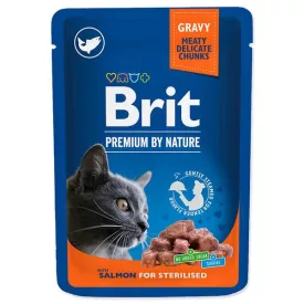   Brit Premium Cat Salmon Slices for Sterilised 100g alutasakos