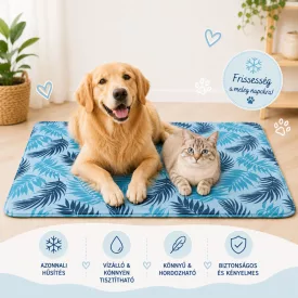   Trixie 28766 pálmalevél mintás önhűtő matrac kutyáknak és macskáknak – 90x50 cm