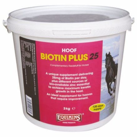 Equimins Biotin Plus – 25 mg / adag biotin tartalommal 3kg vödrös