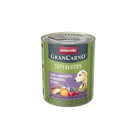 Animonda GranCarno Adult Superfoods bárány,amarant, áfonya, lazacolaj 400g (82437)