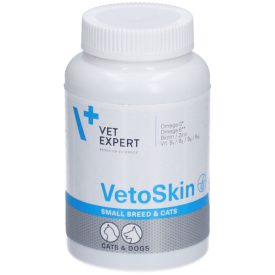   Vet Expert VetoSkin kistestű kutyáknak és macskáknak TwistOff kapszula bőrfunckció támogatására 60x 