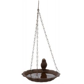    Trixie 55502 Bird Bath with bird - kerti madárfürdő (barna) vadmadarak részére (250ml/Ø16cm)