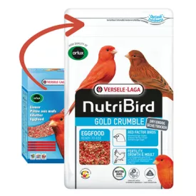   Versele-Laga NutriBird Crumble Red 1kg - lágyeleség piros kanáriknak (422249) lejárat közeli