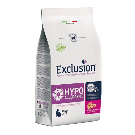 Exclusion Veterinary Diet Cat Hypoallergenic Pork and Potato gyógytáp macskának 1,5kg