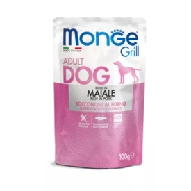 Monge Grill Adult alutasakos kutyaeledel sertéssel 100g