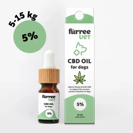 Fürree VET CBD olaj kutyáknak 5% - 15 kg alatt 10ml