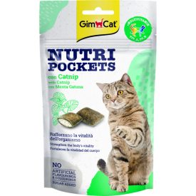 GimCat Nutri Pockets jutalomfalat - Macskamenta 60g