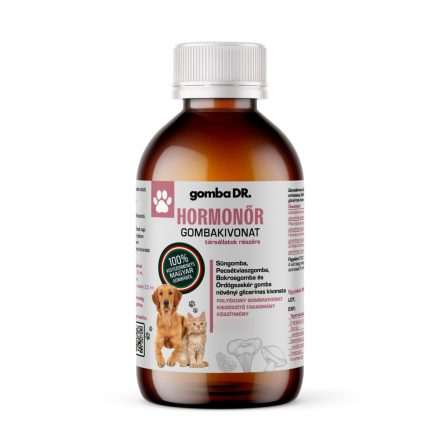 gomba DR. HORMONŐR folyékony gombakivonat kutyák és macskák részére 100ml