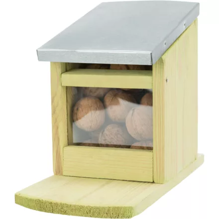Trixie 59607 Feeding station for squirrels - etető mókusok részére (fenyőfa/fém) 12x18x24cm