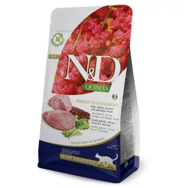   N&D Cat Quinoa Adult Weight Management Lamb (Bárány) száraz macskaeledel 300g