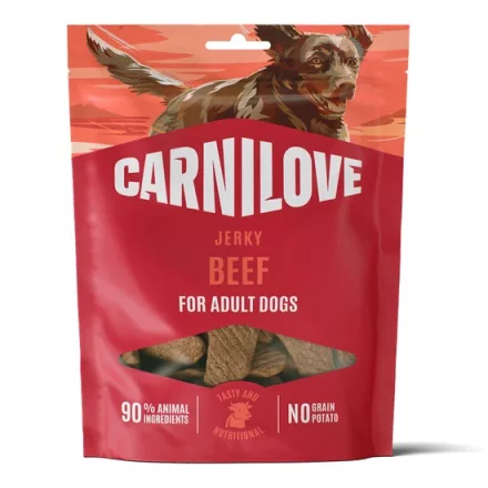Carnilove Meat Jerky Snack Beef with Beef Muscle Fillet - marha filé- jutalomfalat kutyák részére 100g