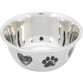   Trixie 25272 Stainless Steel Bowl - fém tál kutyák részére (1l /Ø15cm)