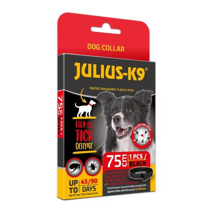 Julius K-9 Dog Collar - Bolha-, kullancs riasztó nyakörv kutyák részére 75cm