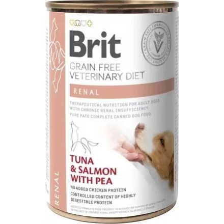 Brit GF Veterinary Diets Dog Can Renal konzerv kutyáknak 400g