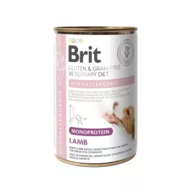   Brit GF Veterinary Diets Dog Can Hypoallergenic Mono Lamb konzerv kutyáknak 400g