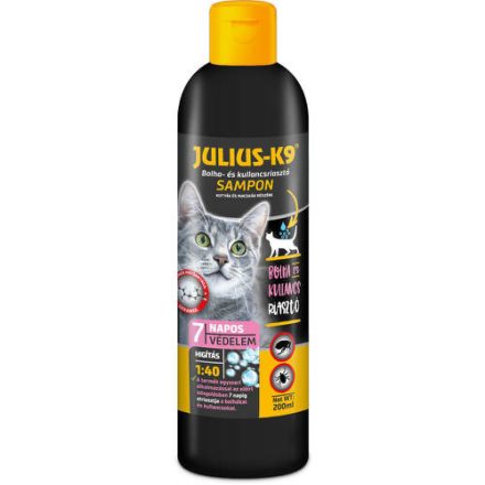 Julius-K9 bolha- és kullancsriasztó sampon macskáknak 200ml