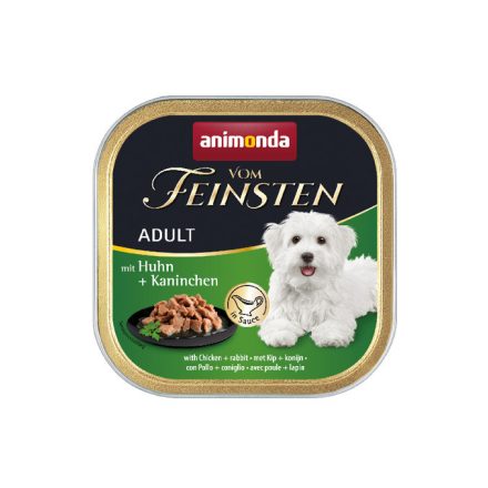 Animonda Vom Feinsten adult csirke-nyúl, mártásban 22x150g alutálkás (82335)