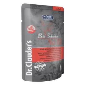   Dr.Clauders Best Selection No8 marha&kacsa burgonyával - Catnip alutasakos eledel macskának 85g