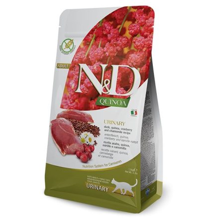 N&D Cat Quinoa Adult Urinary Duck (kacsa) száraz macskaeledel 1,5kg