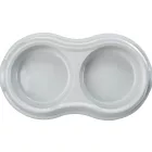 Trixie 24985 Double Bowl - Műanyag duplatál (vegyes színekben) macskák részére (0,2l /Ø11cm)