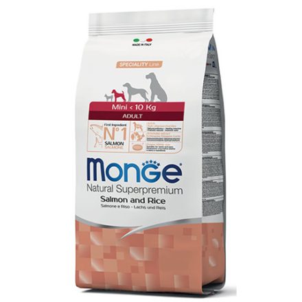 Monge Dog MONOPROTEIN Mini Adult lazac-rizs 15kg