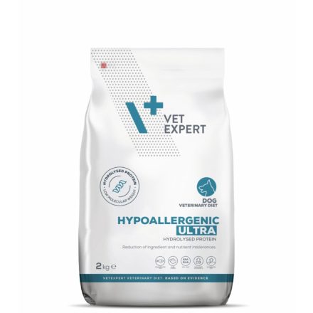 Vet Expert Veterinary Diet Hypoallergén Ultra gyógytáp hidrolizált halfehérjéből allergia esetén kutyának 2kg