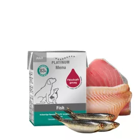   PLATINUM MENU Fish-nedves kutyatáp felnőtt kutyának hal 185g