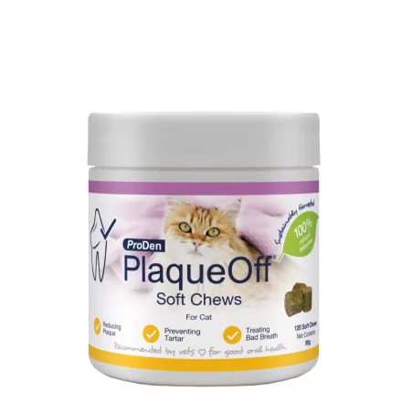 ProDen PlaqueOff cat Soft Chews fogápoló jutalomfalat tengeri algával macskának 120db