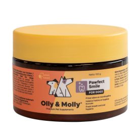    Olly & Molly Pawfect Smile szájhigiénia és friss lehelet gyógynövényekkel kutyának 100g