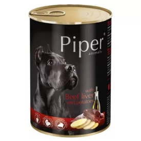   Piper Adult Beef Liver & Potatoes (marhamáj-burgonya) konzerv 400g