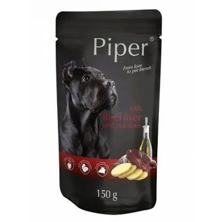 Piper Adult Beef liver & Potetoes (marhamáj-burgonya) alutasakos eledel 10x150g