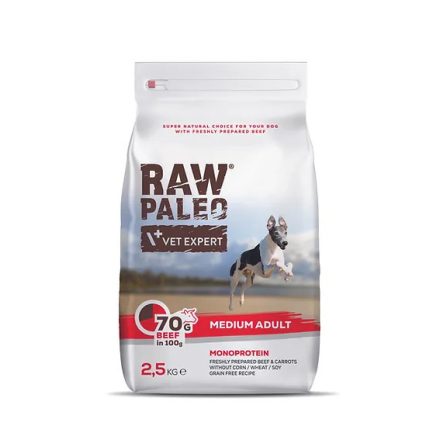 Raw Paleo Adult Medium Monoprotein Fresh Beef száraz eledel 2,5kg