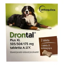   Drontal® Plus 35kg féreghajtó tabletta nagytestű kutyák számára 1db