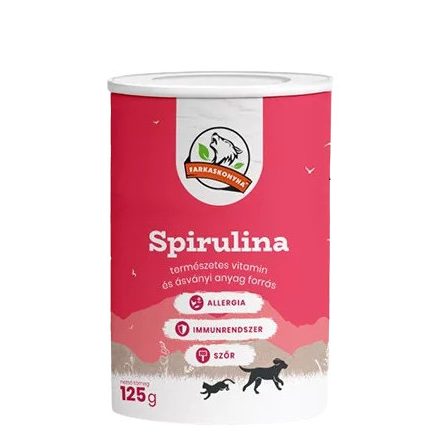 Farkaskonyha Spirulina alga természetes multivitamin kutyának 125g