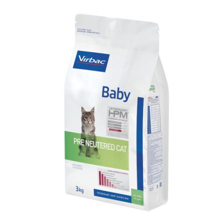 Virbac HPM Baby Pre Neutered Cat száraz eledel 3kg