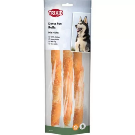 Trixie 31327 Denta Fun csirkés rágórúd- jutalomfalat kutyáknak 3db/140g