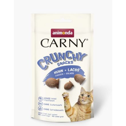 Animonda CARNY crunchy snack - csirke+lazac jutalomfalat felnőtt macskának 50g (83986)