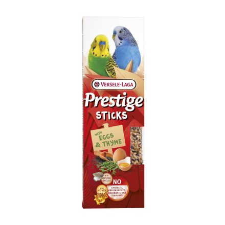Versele-Laga Prestige Sticks Eggs & Oyster Shells 2x30g tojás és osztrigahéj rudak hullámos papagájoknak (422323)