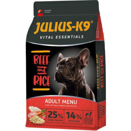 Julius-K9 Adult Vital Essentials - Beef & Rice száraztáp 12kg