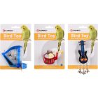 Flamingo hangszer madárjáték 8cm